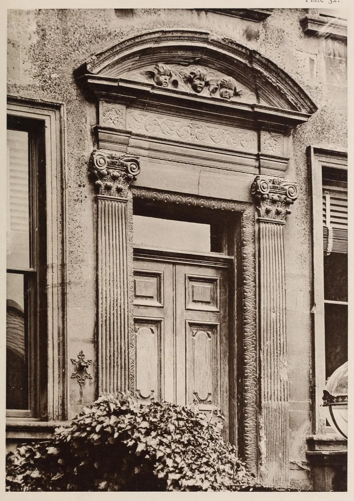 An illustration from Old English doorways; a series of historical examples from Tudor times to the end of the XVIII century, 1903, leaf 125