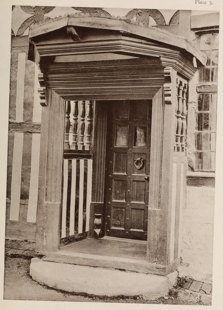 An illustration from Old English doorways; a series of historical examples from Tudor times to the end of the XVIII century, 1903, leaf 67