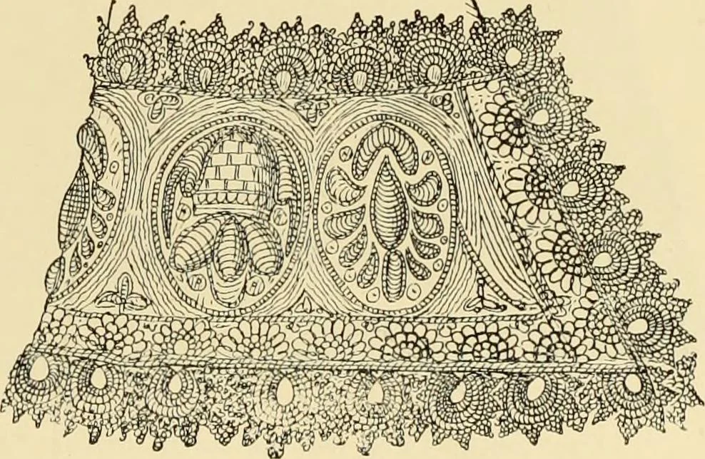 An illustration from Old English embroidery : its technique and symbolism, 1894, leaf 130