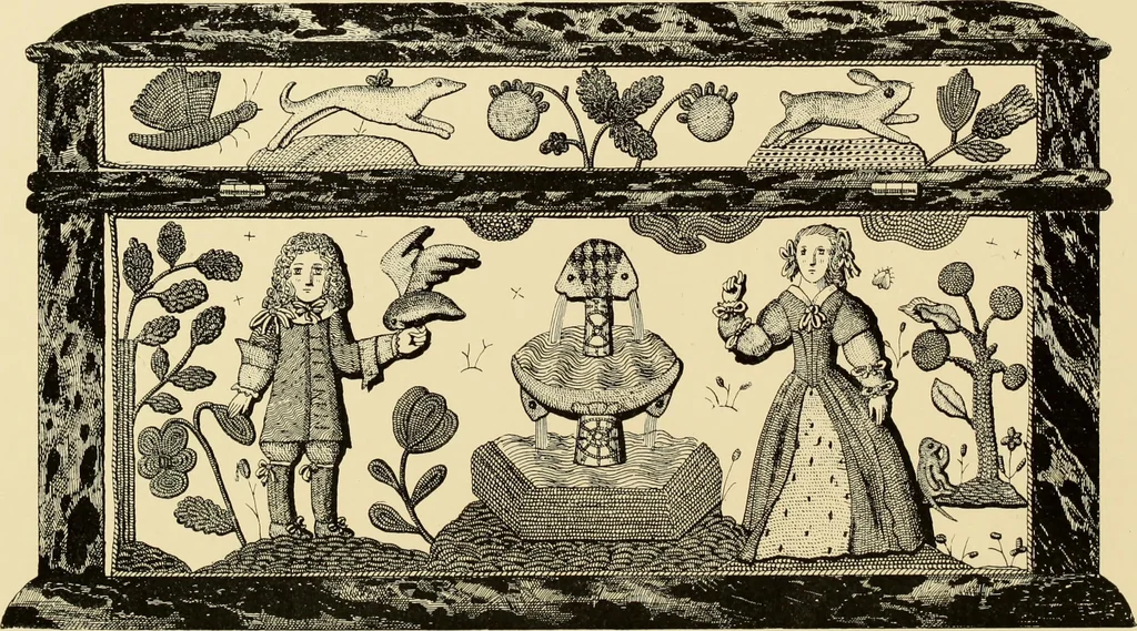 An illustration from Old English embroidery : its technique and symbolism, 1894, leaf 145