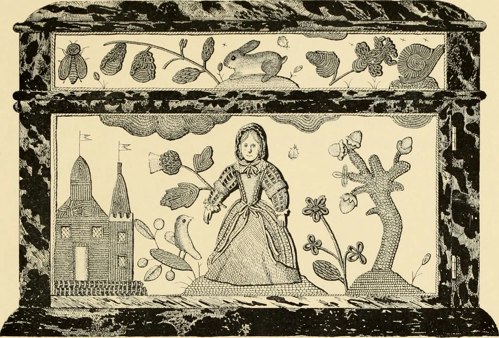 An illustration from Old English embroidery : its technique and symbolism, 1894, leaf 148