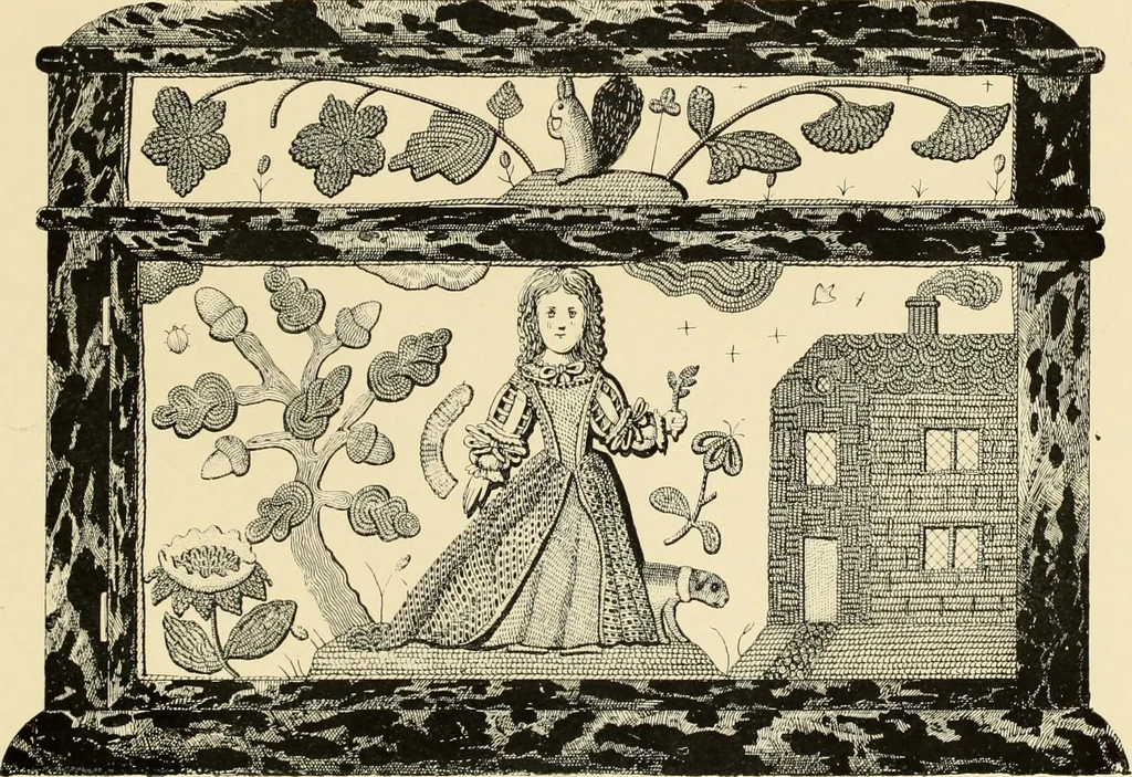 An illustration from Old English embroidery : its technique and symbolism, 1894, leaf 148