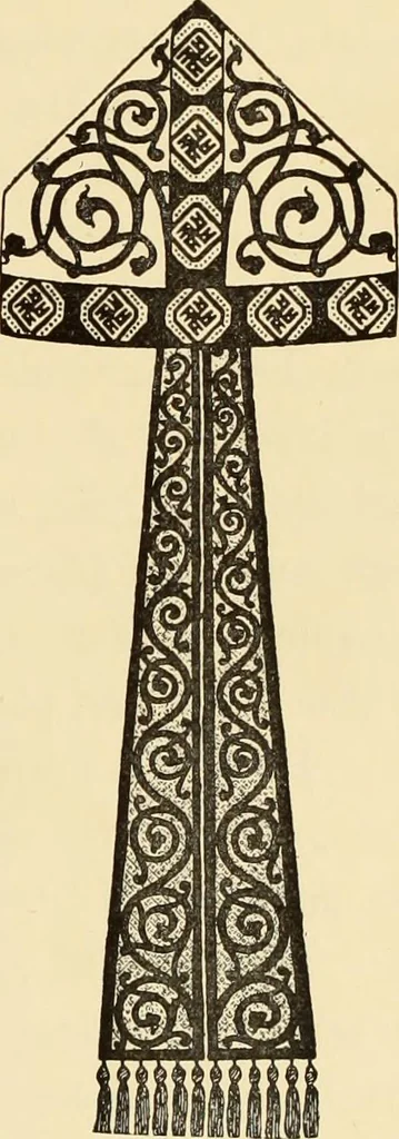 An illustration from Old English embroidery : its technique and symbolism, 1894, leaf 38