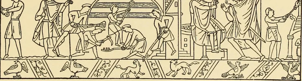 An illustration from Old English embroidery : its technique and symbolism, 1894, leaf 44