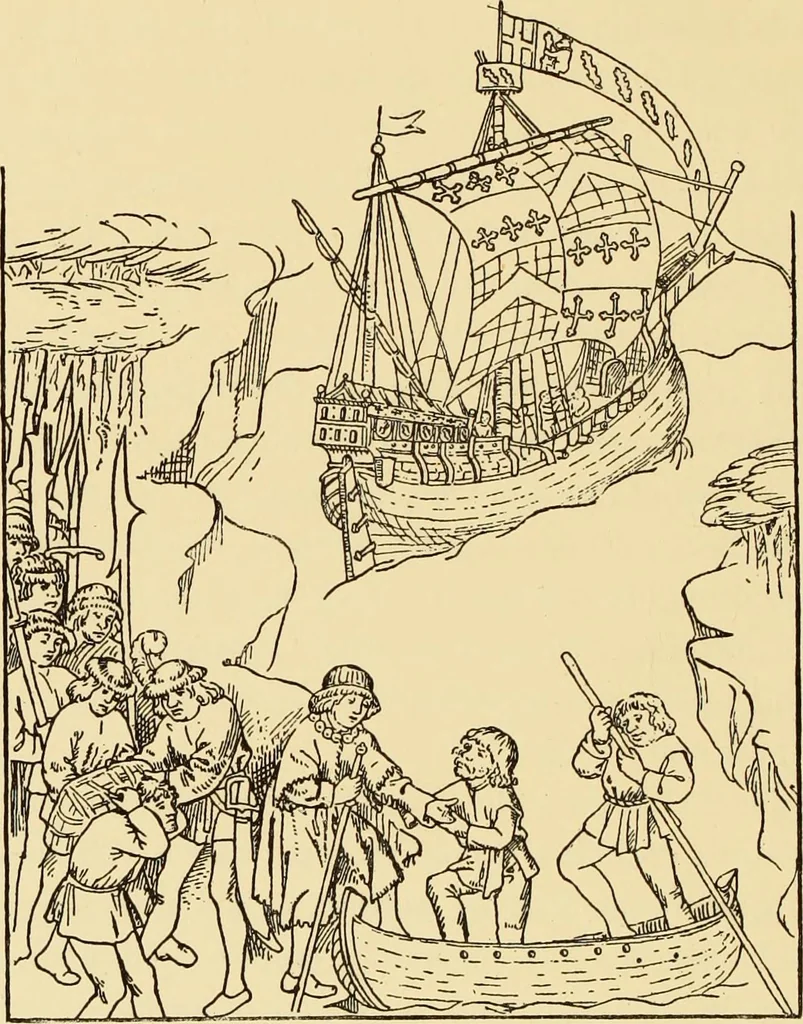 An illustration from Old English embroidery : its technique and symbolism, 1894, leaf 49