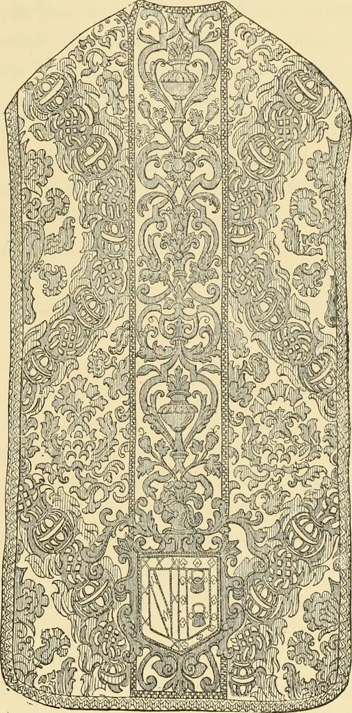 An illustration from Old English embroidery : its technique and symbolism, 1894, leaf 70