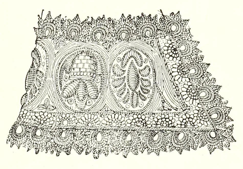 An illustration from Old English embroidery; its technique and symbolism, 1894, leaf 135