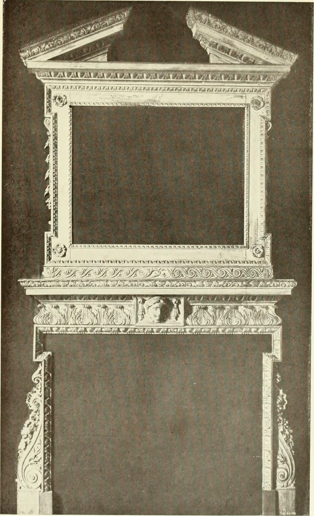 An illustration from Old English furniture and its surroundings, from the restoration to the regency, 1920, leaf 128