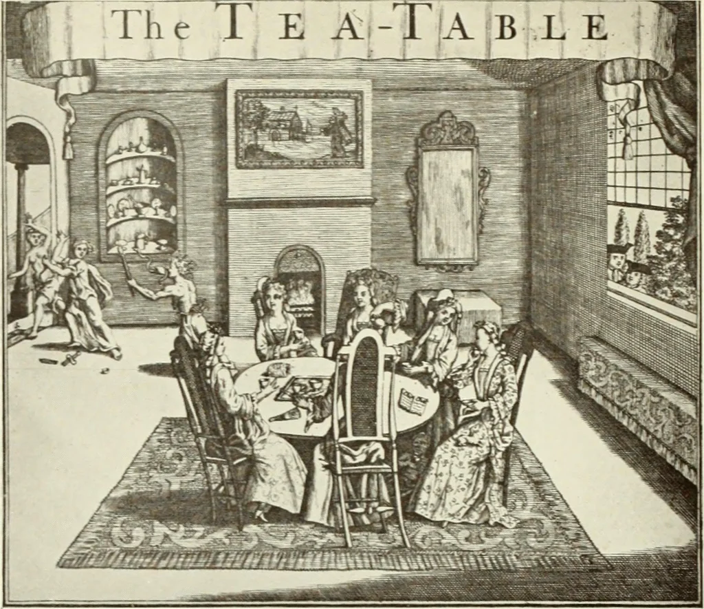 An illustration from Old English furniture and its surroundings, from the restoration to the regency, 1920, leaf 129