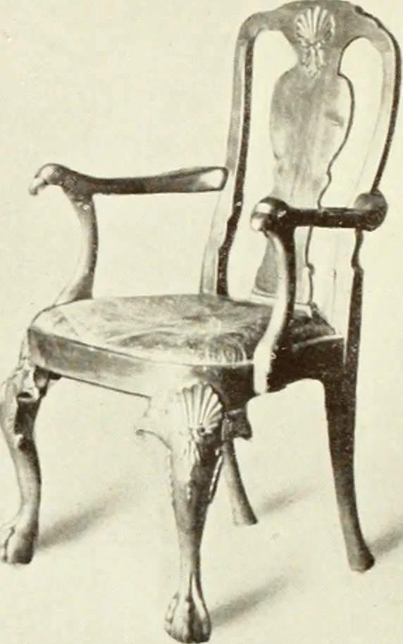 An illustration from Old English furniture and its surroundings, from the restoration to the regency, 1920, leaf 133