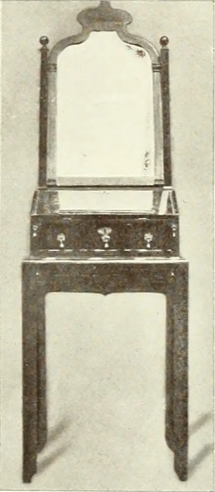 An illustration from Old English furniture and its surroundings, from the restoration to the regency, 1920, leaf 133