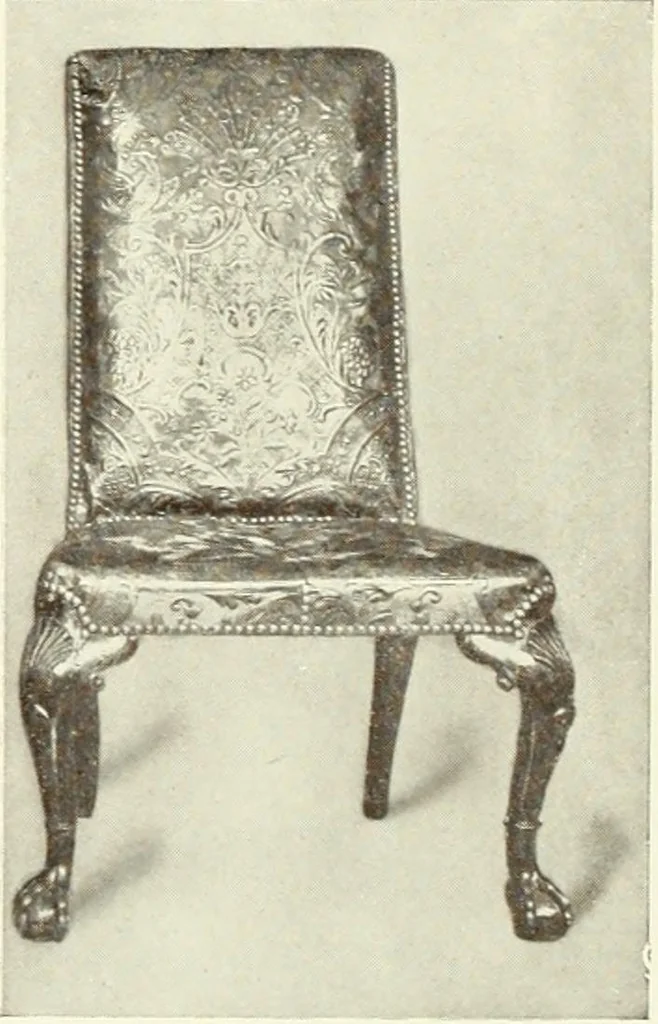 An illustration from Old English furniture and its surroundings, from the restoration to the regency, 1920, leaf 133