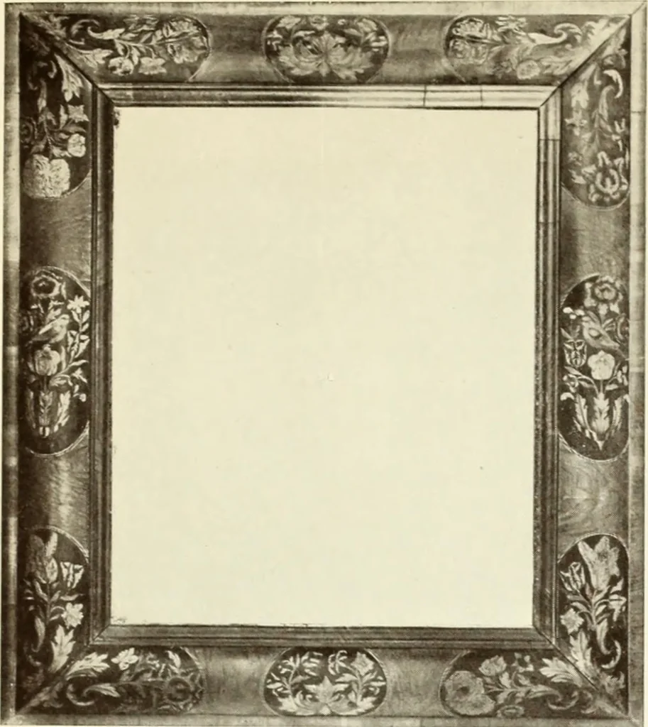 An illustration from Old English furniture and its surroundings, from the restoration to the regency, 1920, leaf 134