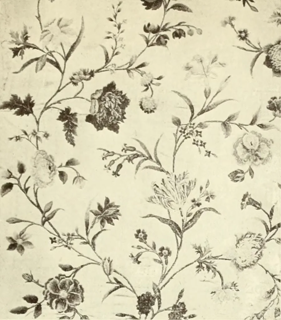 An illustration from Old English furniture and its surroundings, from the restoration to the regency, 1920, leaf 140