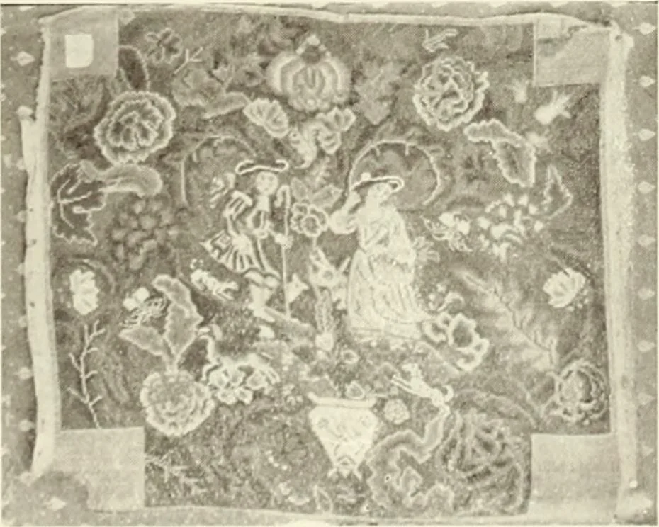 An illustration from Old English furniture and its surroundings, from the restoration to the regency, 1920, leaf 140