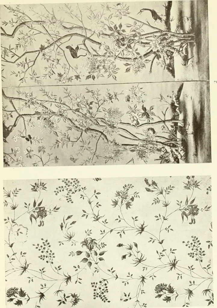 An illustration from Old English furniture and its surroundings, from the restoration to the regency, 1920, leaf 142
