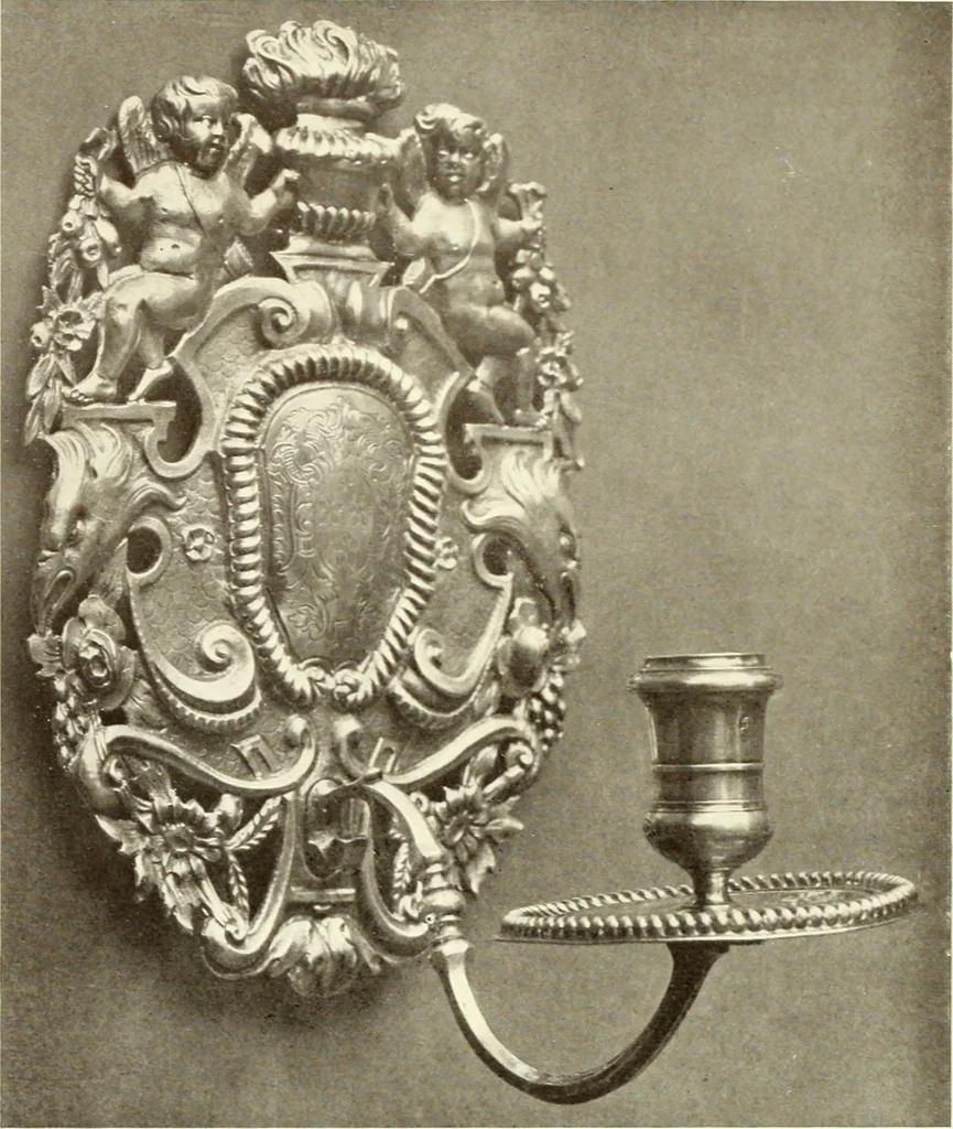 An illustration from Old English furniture and its surroundings, from the restoration to the regency, 1920, leaf 149