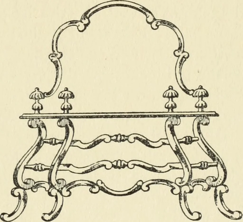 An illustration from Old English furniture and its surroundings, from the restoration to the regency, 1920, leaf 158