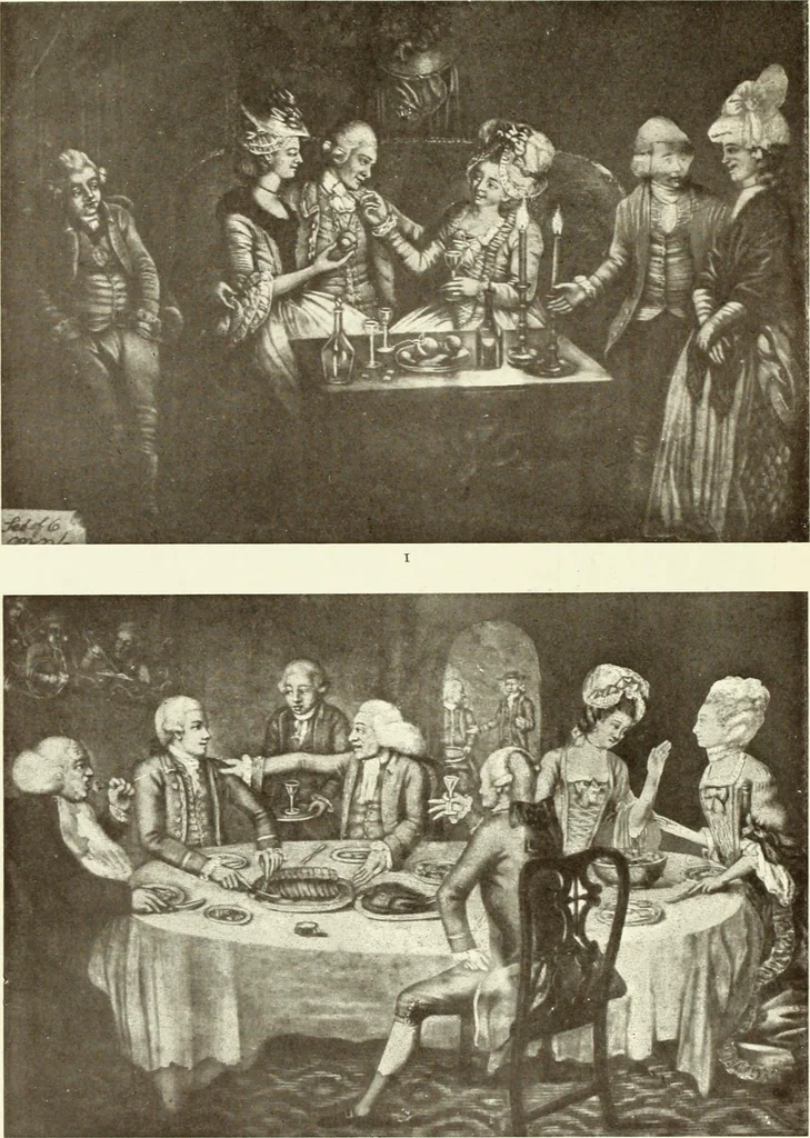 An illustration from Old English furniture and its surroundings, from the restoration to the regency, 1920, leaf 199