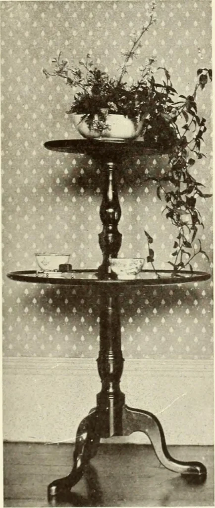 An illustration from Old English furniture and its surroundings, from the restoration to the regency, 1920, leaf 200