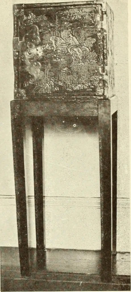An illustration from Old English furniture and its surroundings, from the restoration to the regency, 1920, leaf 200