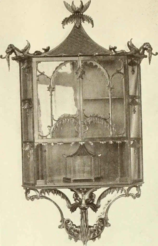 An illustration from Old English furniture and its surroundings, from the restoration to the regency, 1920, leaf 202