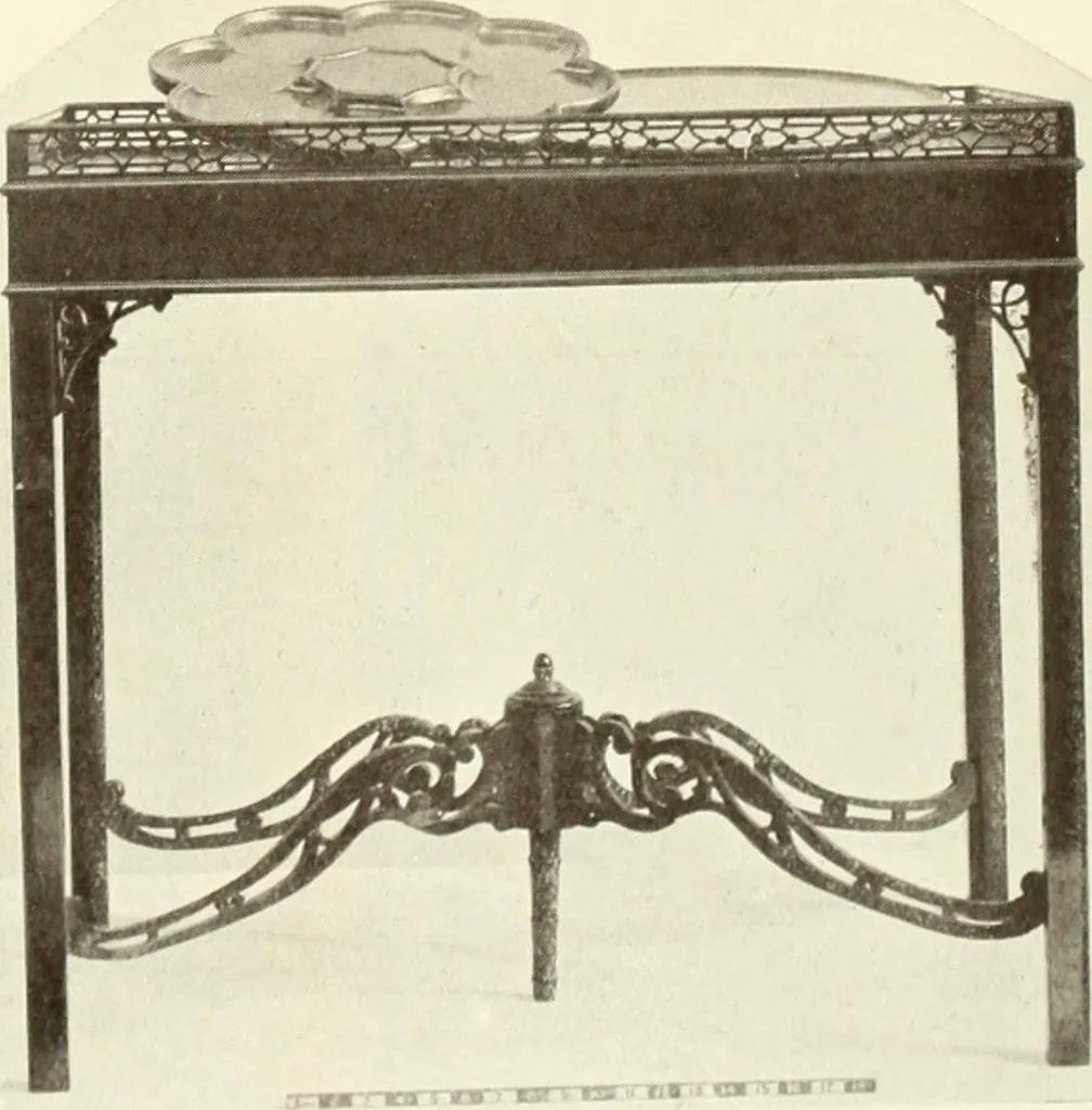 An illustration from Old English furniture and its surroundings, from the restoration to the regency, 1920, leaf 202
