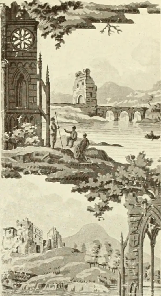 An illustration from Old English furniture and its surroundings, from the restoration to the regency, 1920, leaf 204