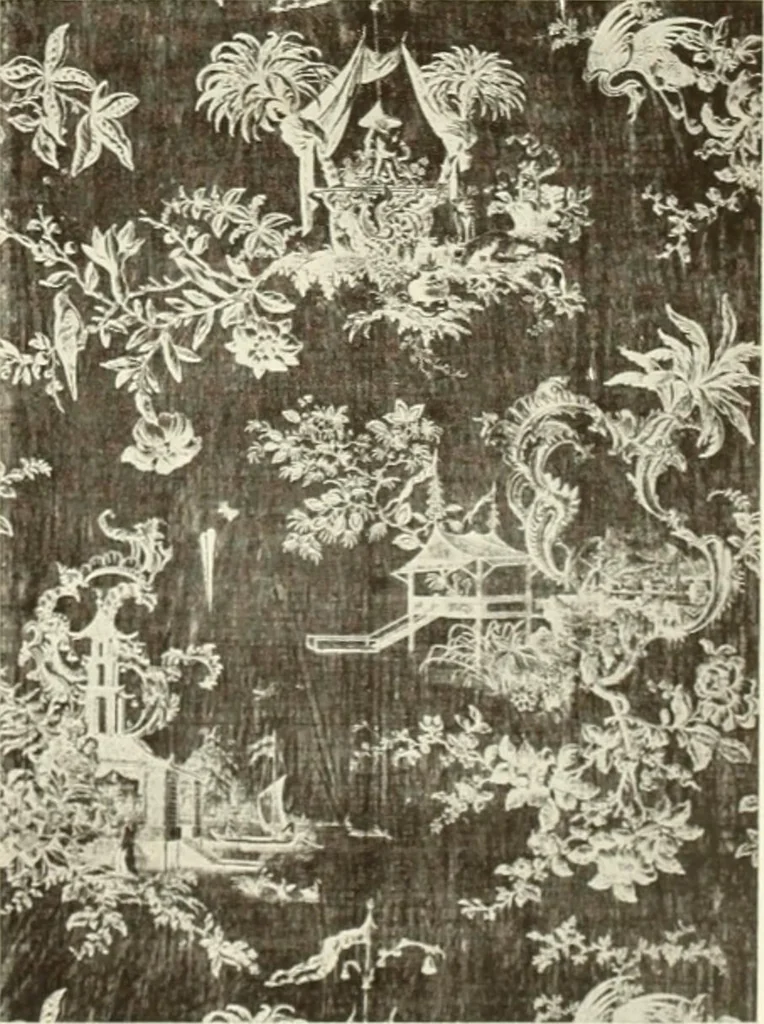 An illustration from Old English furniture and its surroundings, from the restoration to the regency, 1920, leaf 204