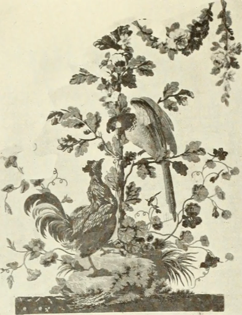 An illustration from Old English furniture and its surroundings, from the restoration to the regency, 1920, leaf 205
