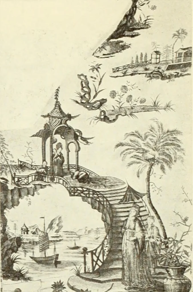An illustration from Old English furniture and its surroundings, from the restoration to the regency, 1920, leaf 205