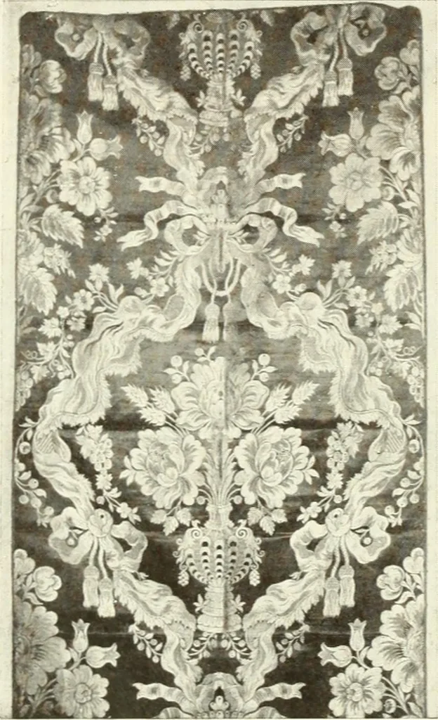 An illustration from Old English furniture and its surroundings, from the restoration to the regency, 1920, leaf 205