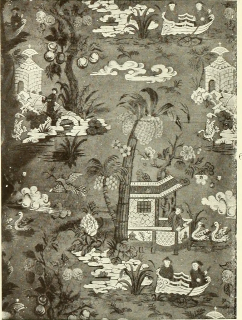 An illustration from Old English furniture and its surroundings, from the restoration to the regency, 1920, leaf 205