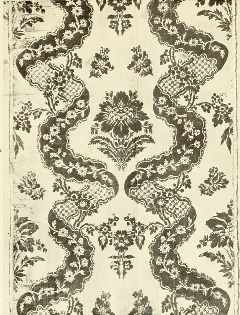 An illustration from Old English furniture and its surroundings, from the restoration to the regency, 1920, leaf 206