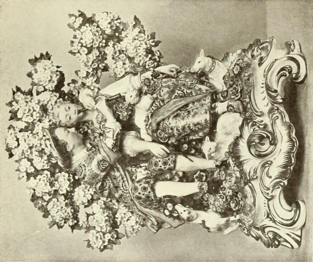 An illustration from Old English furniture and its surroundings, from the restoration to the regency, 1920, leaf 208