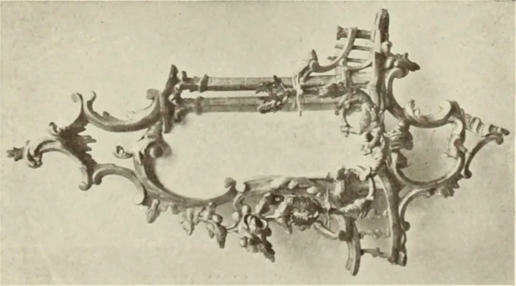 An illustration from Old English furniture and its surroundings, from the restoration to the regency, 1920, leaf 208