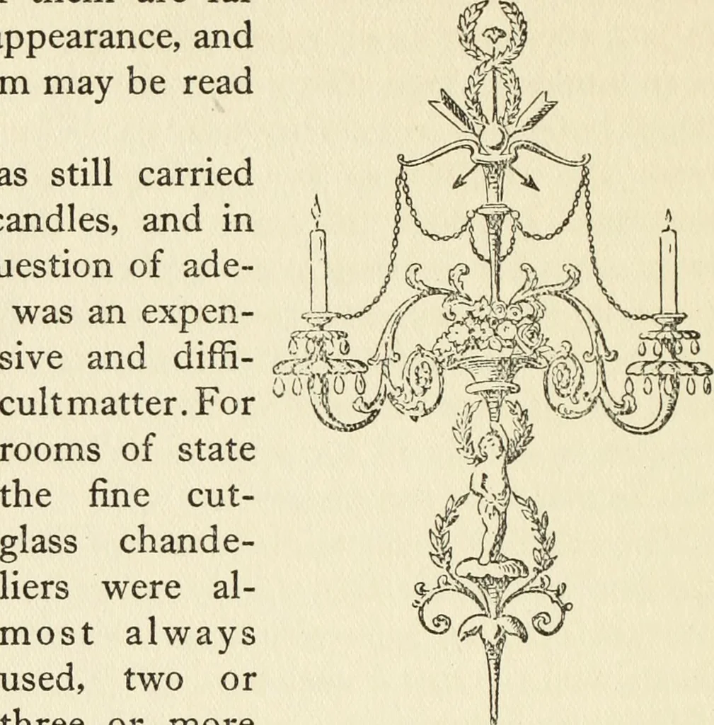 An illustration from Old English furniture and its surroundings, from the restoration to the regency, 1920, leaf 259