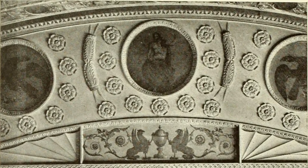 An illustration from Old English furniture and its surroundings, from the restoration to the regency, 1920, leaf 263