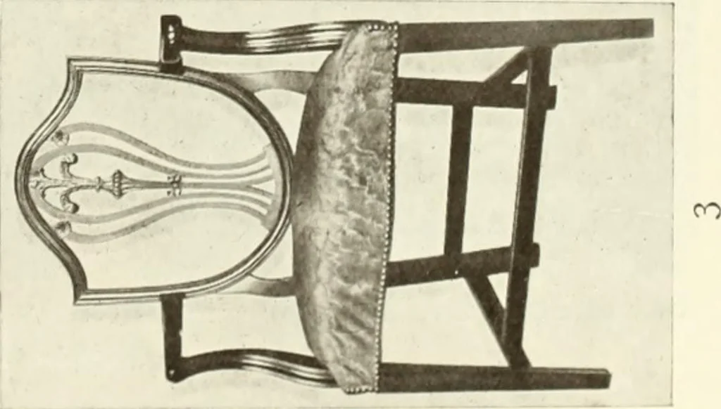 An illustration from Old English furniture and its surroundings, from the restoration to the regency, 1920, leaf 264