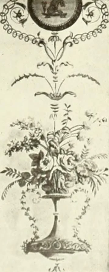 An illustration from Old English furniture and its surroundings, from the restoration to the regency, 1920, leaf 272
