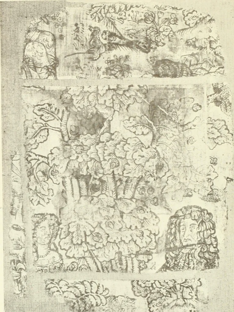 An illustration from Old English furniture and its surroundings, from the restoration to the regency, 1920, leaf 77