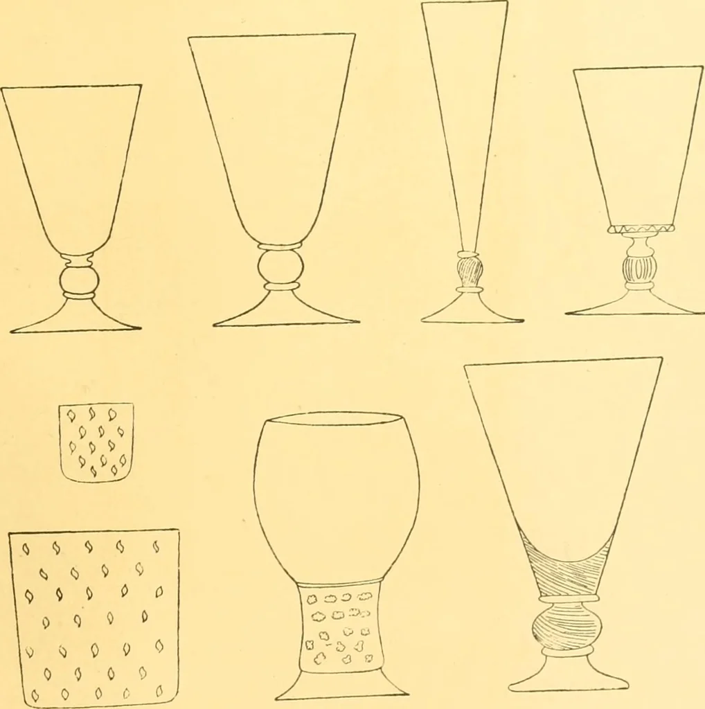 An illustration from Old English glasses. An account of glass drinking vessels in England, from early times to the end of the eighteenth century. With introductory notices, original documents, etc, 1897, leaf 318