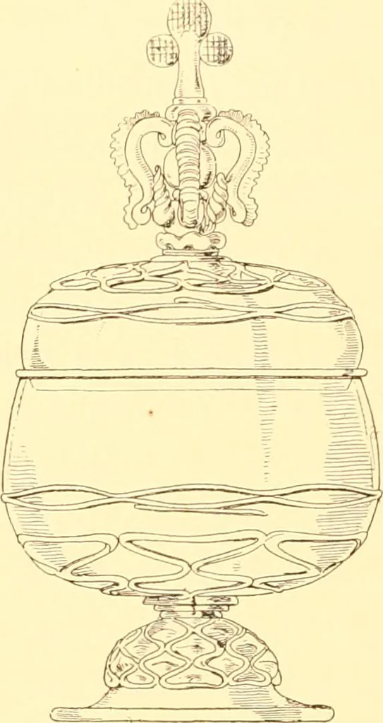 An illustration from Old English glasses. An account of glass drinking vessels in England, from early times to the end of the eighteenth century. With introductory notices, original documents, etc, 1897, leaf 329