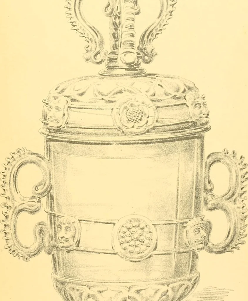 An illustration from Old English glasses. An account of glass drinking vessels in England, from early times to the end of the eighteenth century. With introductory notices, original documents, etc, 1897, leaf 330