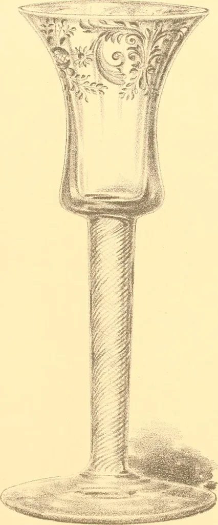 An illustration from Old English glasses. An account of glass drinking vessels in England, from early times to the end of the eighteenth century. With introductory notices, original documents, etc, 1897, leaf 353