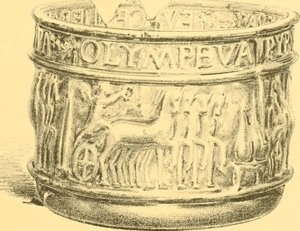 An illustration from Old English glasses. An account of glass drinking vessels in England, from early times to the end of the eighteenth century. With introductory notices, original documents, etc, 1897, leaf 42