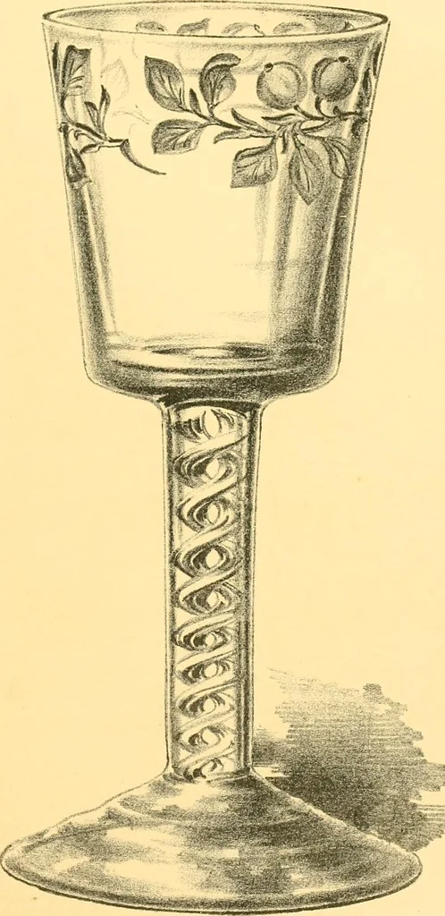 An illustration from Old English glasses. An account of glass drinking vessels in England, from early times to the end of the eighteenth century. With introductory notices, original documents, etc, 1897, leaf 440