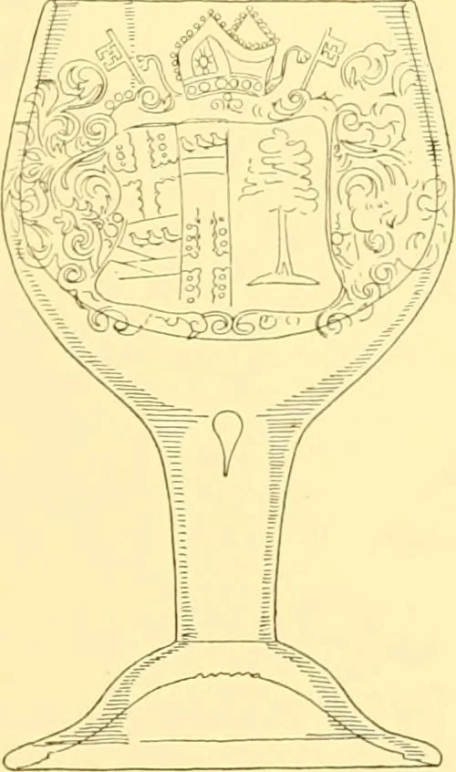 An illustration from Old English glasses. An account of glass drinking vessels in England, from early times to the end of the eighteenth century. With introductory notices, original documents, etc, 1897, leaf 458