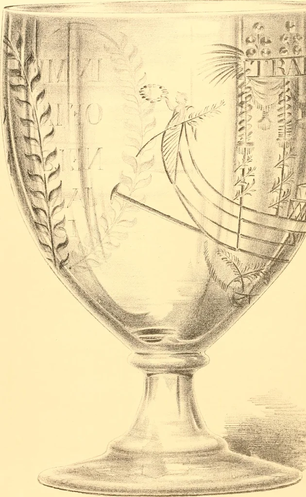 An illustration from Old English glasses. An account of glass drinking vessels in England, from early times to the end of the eighteenth century. With introductory notices, original documents, etc, 1897, leaf 461