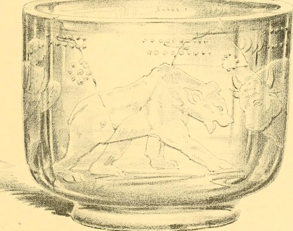 An illustration from Old English glasses. An account of glass drinking vessels in England, from early times to the end of the eighteenth century. With introductory notices, original documents, etc, 1897, leaf 48